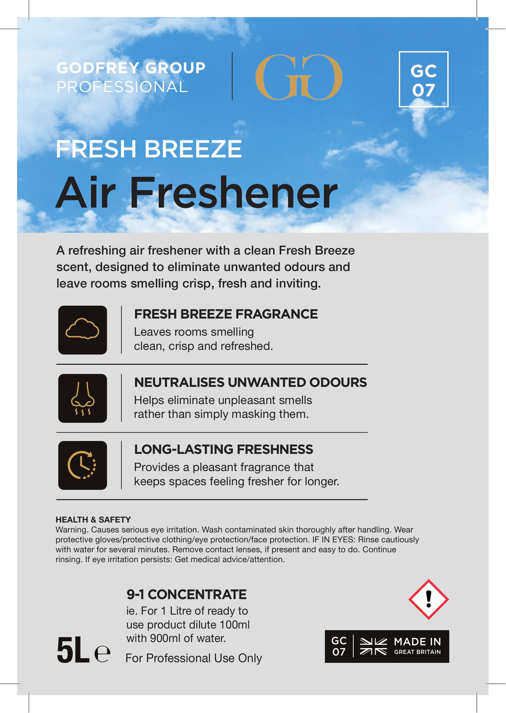 Fresh Breeze Air Freshener Concentrate 5L