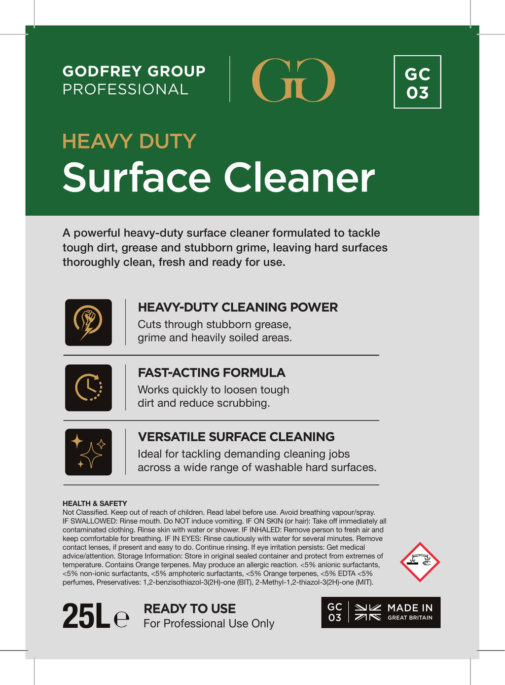 Heavy Duty Surface Cleaner