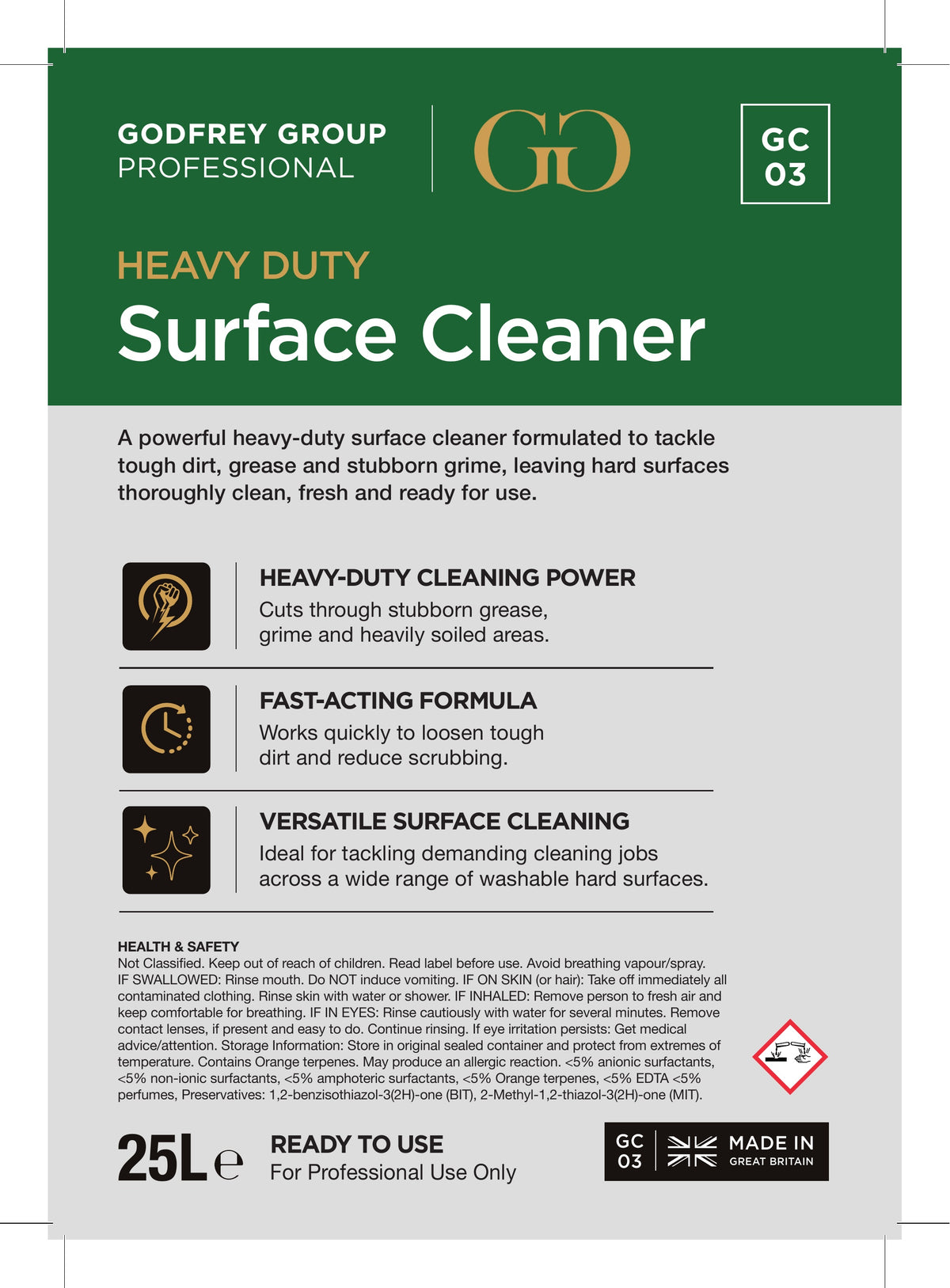 Heavy Duty Surface Cleaner