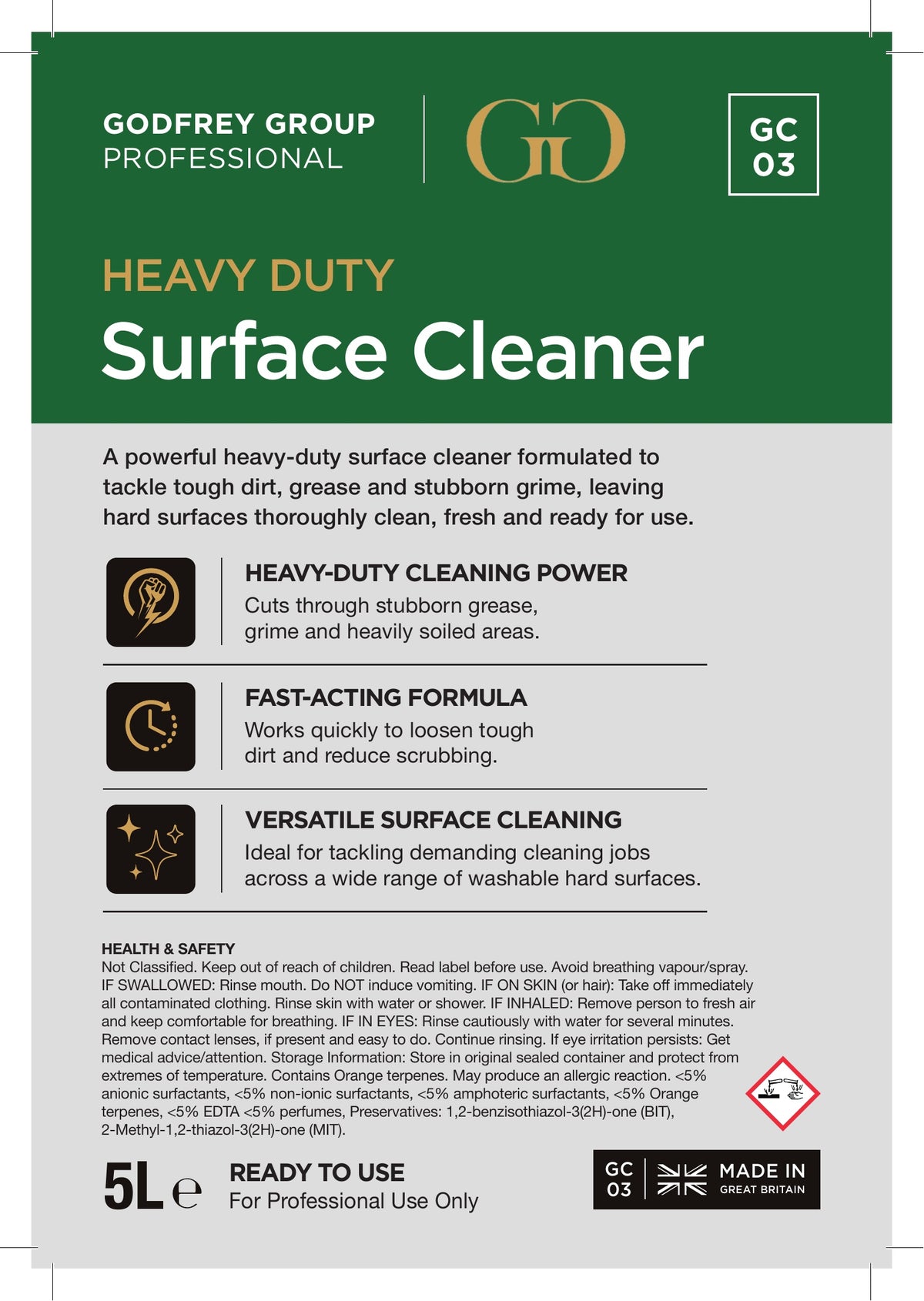 Heavy Duty Surface Cleaner