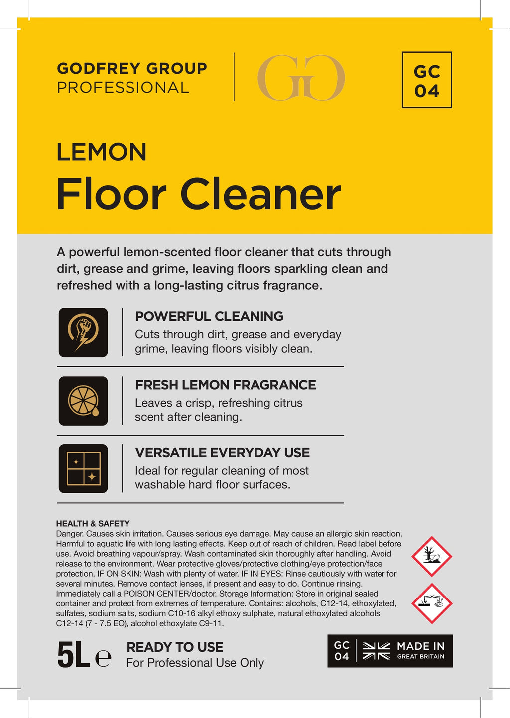 Lemon Floor Gel 5L